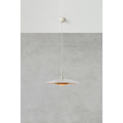 Markslöjd 108877 - Hanglamp aan kabel PINY 1xE27/60W/230V Ø 57 cm beige