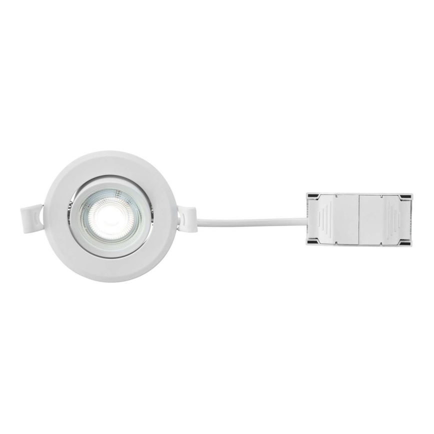 Markslöjd 108885 - Dimbare LED-inbouwarmatuur voor badkamer PLUTO LED/4,9W/230V CRI 90 IP44 wit