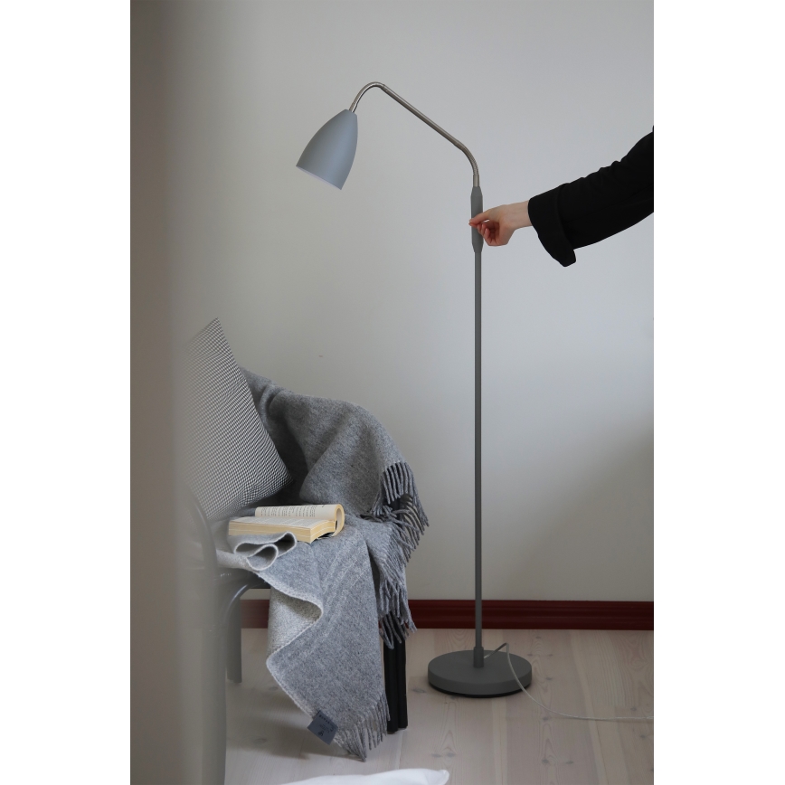 Markslöjd 108888 - Dimbare vloerlamp PATRO LED/4,9W/230V CRI 90 grijs