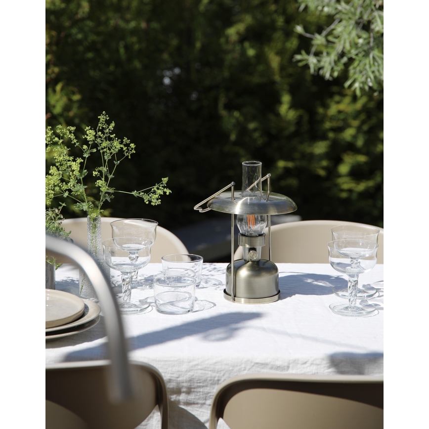 Markslöjd 108894 - LED dimbare oplaadbare buitentafellamp FANOS LED/2,5W/3,7V 4000 mAh IP44 messing