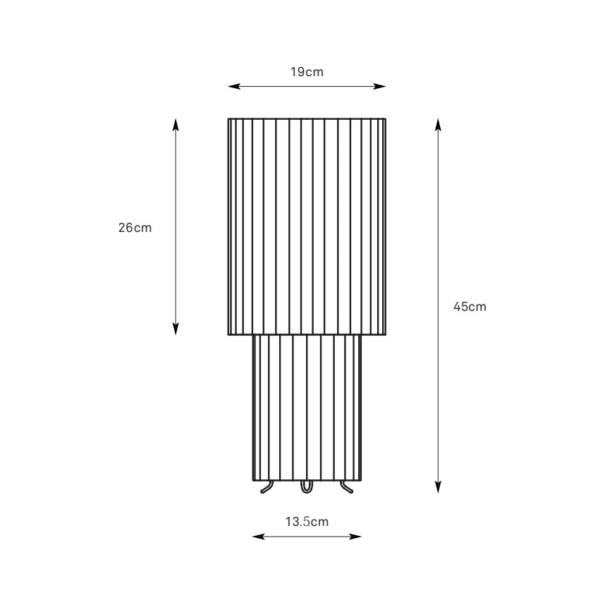 Markslöjd 108897 - Tafellamp CATIS 1xE27/60W/230V 45 cm wit