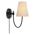 Markslöjd 108907 - Wandlamp AMAR 1xE14/40W/230V beige/zwart