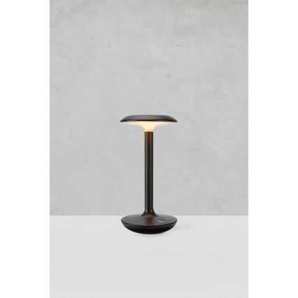 Markslöjd 108918 - LED Dimbaar buitenshuis oplaadbaar tafellamp PETIT LED/2W/1800 mAh 2200/2700/3000K IP44 zwart