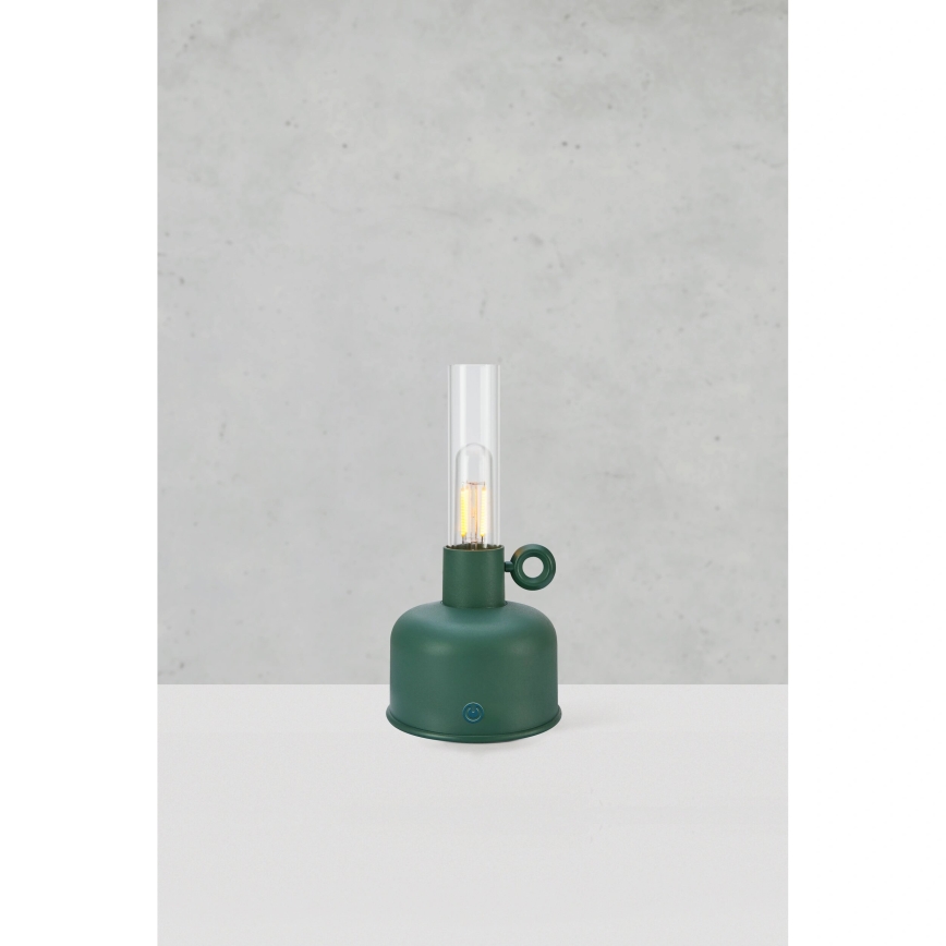 Markslöjd 108920 - LED Dimbaar buitenshuis oplaadbaar tafellamp ASTRID LED/2W/1200 mAh IP44 groen
