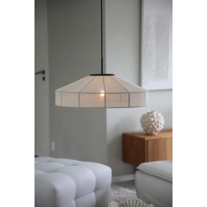 Markslöjd 108955 - Pendellamp ALIA met kabel 1xE27/60W/230V Ø 57 cm crème/zwart