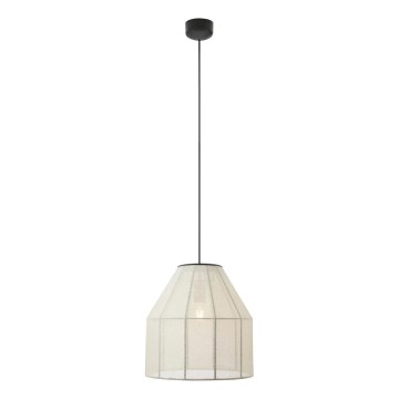 Markslöjd 108956 - Hanglamp aan kabel AIKO 1xE27/60W/230V linnen/zwart