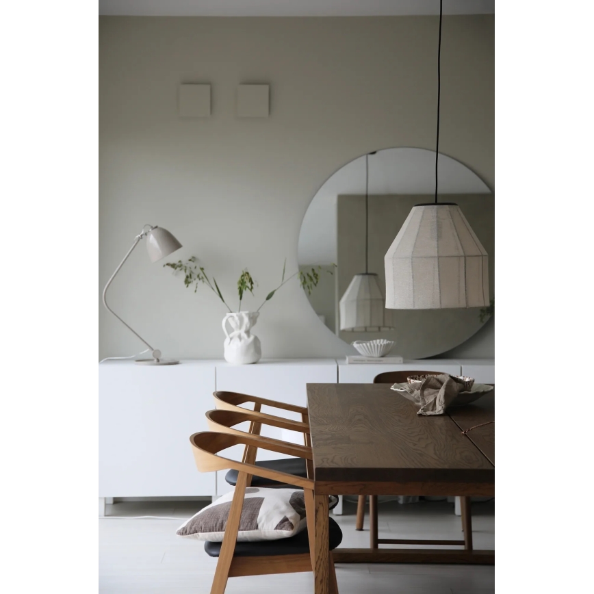 Markslöjd 108956 - Hanglamp aan kabel AIKO 1xE27/60W/230V linnen/zwart
