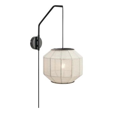 Markslöjd 108957 - Wandlamp ASUKA 1xE27/60W/230V crème/zwart