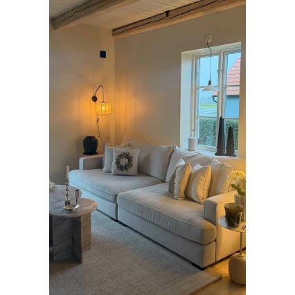 Markslöjd 108957 - Wandlamp ASUKA 1xE27/60W/230V crème/zwart