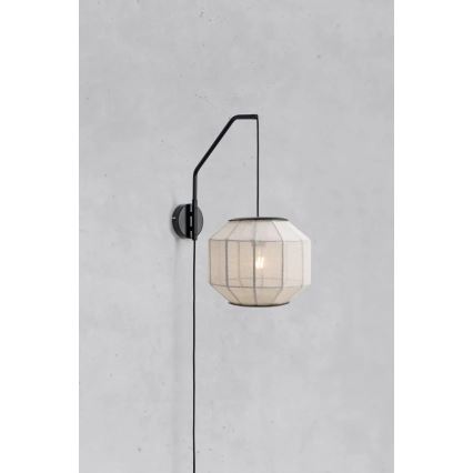 Markslöjd 108957 - Wandlamp ASUKA 1xE27/60W/230V crème/zwart