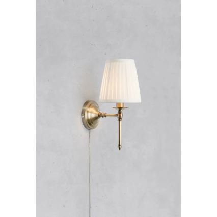 Markslöjd 108968 - Wandlamp MANOR 1xE14/40W/230V wit/messing
