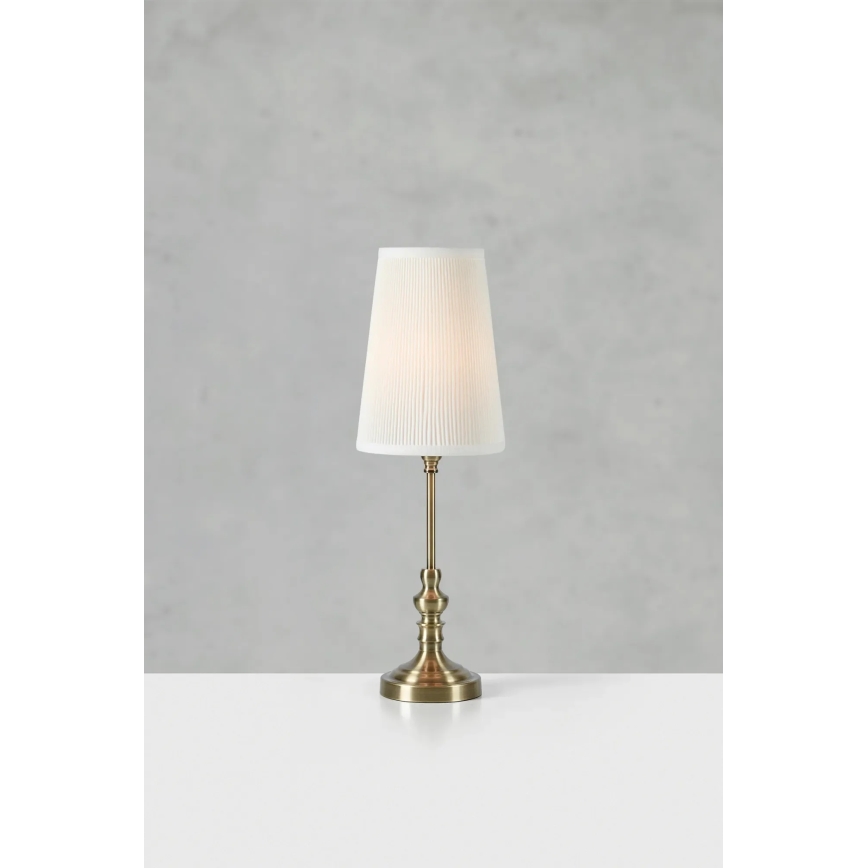 Markslöjd 108969 - Tafellamp NOBLE 1xE14/40W/230V 56 cm wit/messing