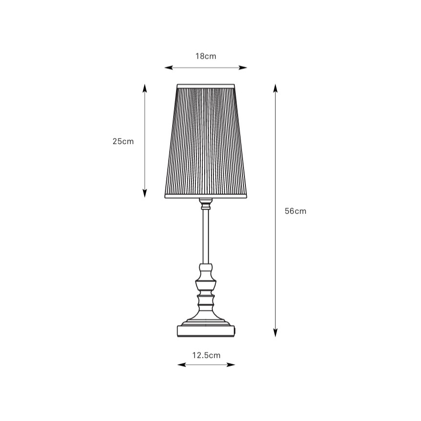 Markslöjd 108969 - Tafellamp NOBLE 1xE14/40W/230V 56 cm wit/messing