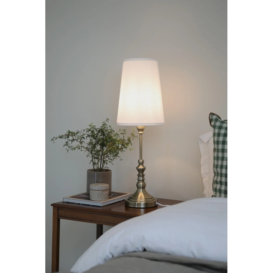 Markslöjd 108970 - Tafellamp NOBLE 1xE14/40W/230V 66 cm wit/messing
