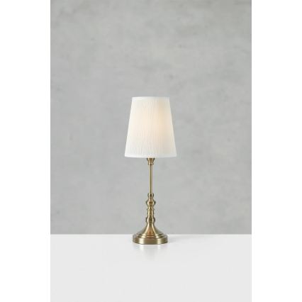Markslöjd 108970 - Tafellamp NOBLE 1xE14/40W/230V 66 cm wit/messing