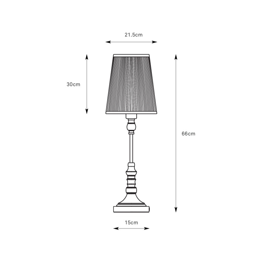 Markslöjd 108970 - Tafellamp NOBLE 1xE14/40W/230V 66 cm wit/messing