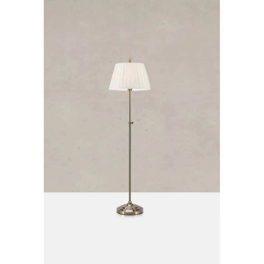 Markslöjd 108972 - Vloerlamp OXFORD 1xE14/40W/230V wit/messing