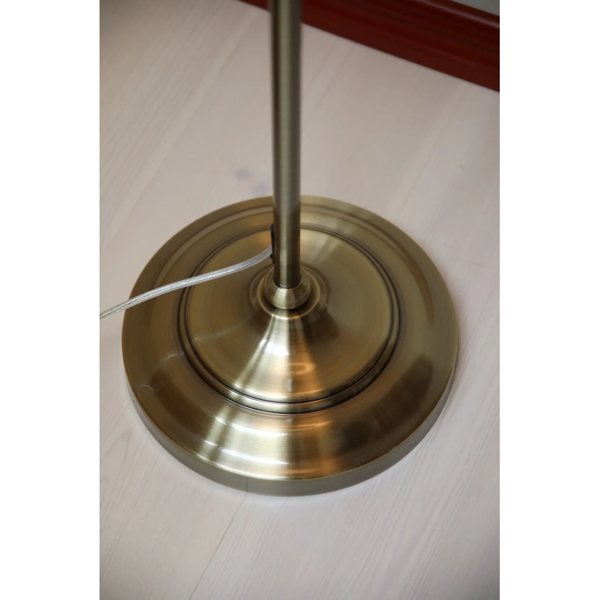 Markslöjd 108972 - Vloerlamp OXFORD 1xE14/40W/230V wit/messing