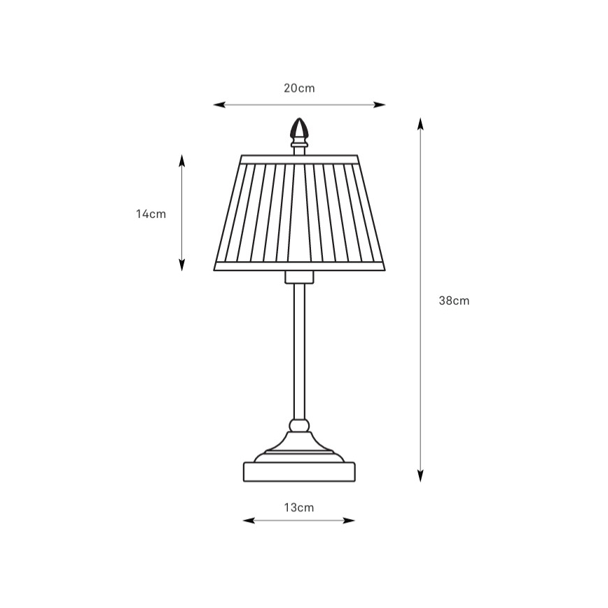 Markslöjd 108973 - Tafellamp OXFORD 1xE14/40W/230V wit/messing