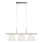 Markslöjd 108975 - Hanglamp aan kabel OXFORD 3xE14/40W/230V messing/wit
