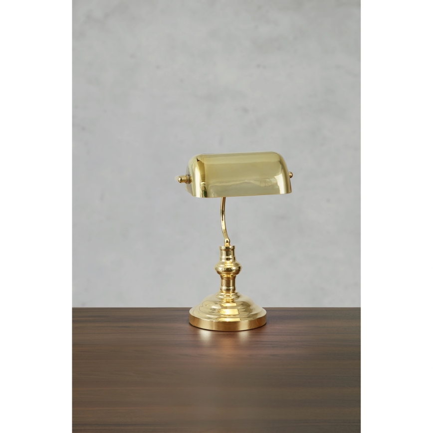 Markslöjd 108977 - Tafellamp BANKERS 1xE14/40W/230V goudkleurig