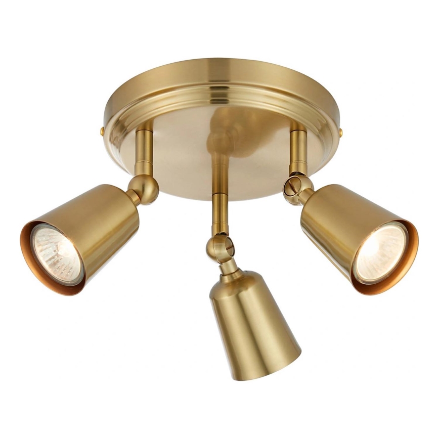 Markslöjd 108980 - Plafondspot TINY 3xGU10/7W/230V messing