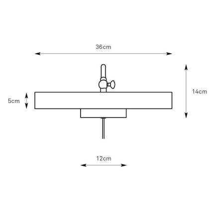Markslöjd 108982 - Schilderijlamp CIGLIA 2xE14/40W/230V messing