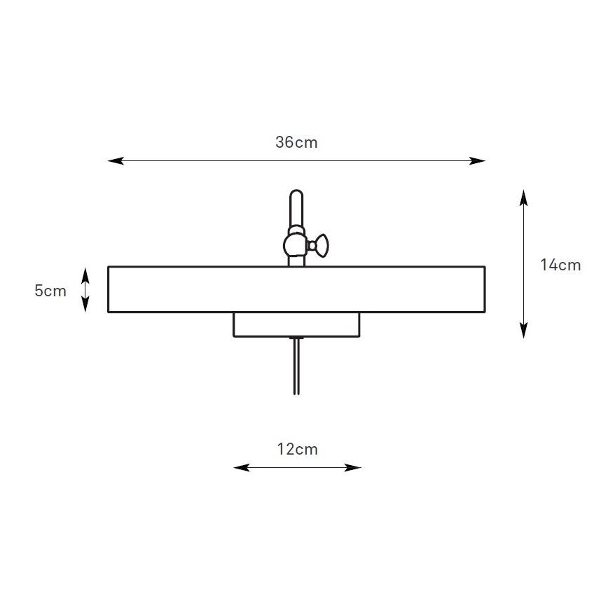Markslöjd 108982 - Schilderijlamp CIGLIA 2xE14/40W/230V messing