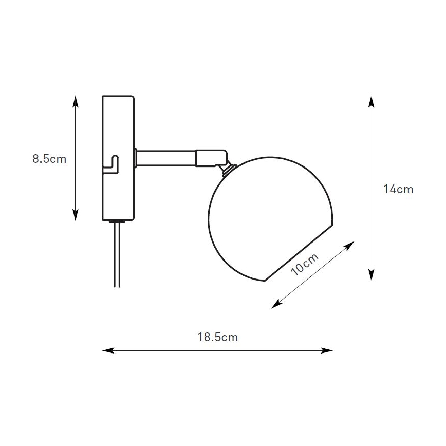 Markslöjd 108983 - Wandspot POP 1xGU10/7W/230V grijs