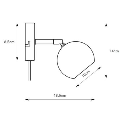 Markslöjd 108985 - Wandspot POP 1xGU10/7W/230V groen