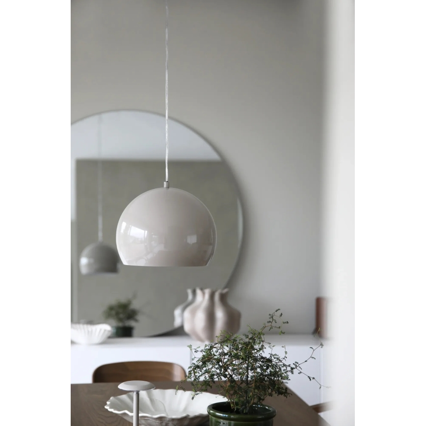 Markslöjd 108986 - Hanglamp POP met kabel 1xE27/40W/230V Ø 28 cm grijs
