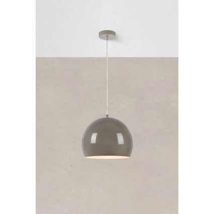 Markslöjd 108986 - Hanglamp POP met kabel 1xE27/40W/230V Ø 28 cm grijs