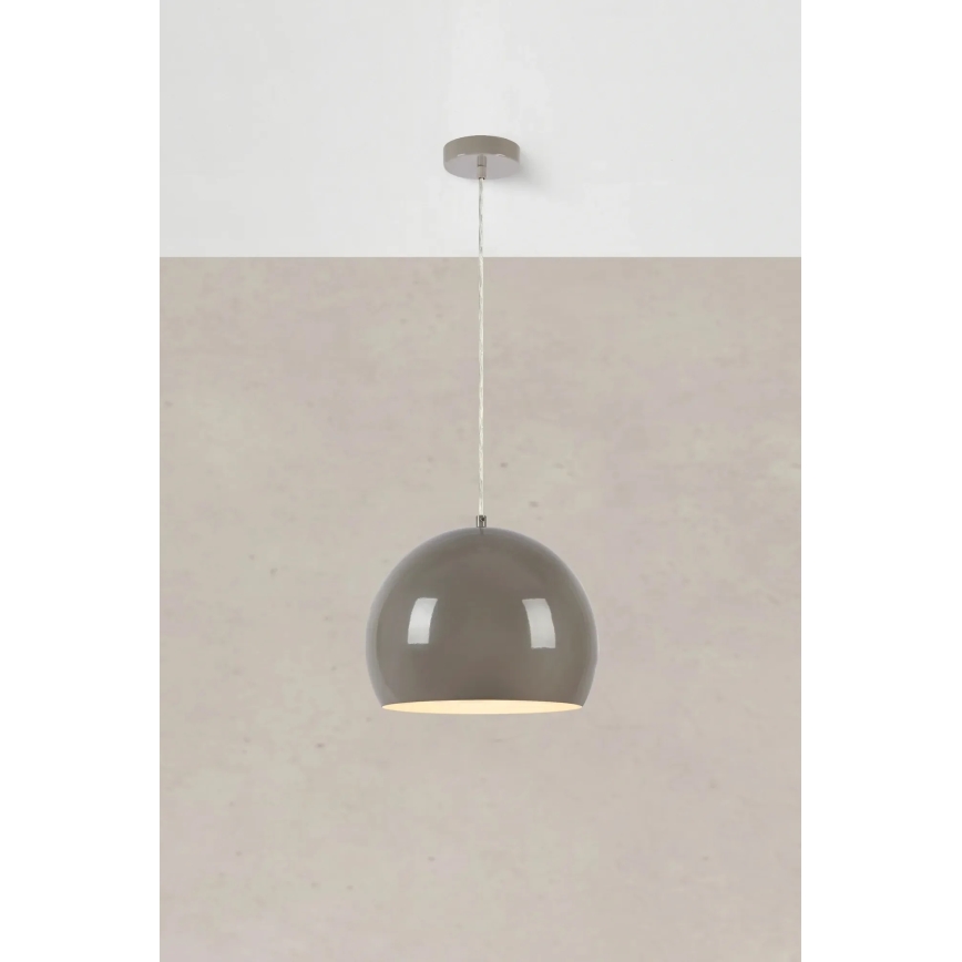 Markslöjd 108986 - Hanglamp POP met kabel 1xE27/40W/230V Ø 28 cm grijs