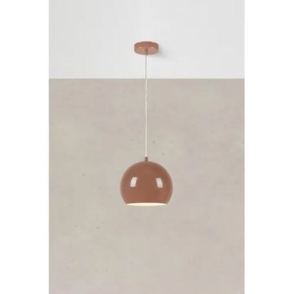Markslöjd 108990 - Hanglamp aan snoer POP 1xGU10/7W/230V Ø 20 cm bruin
