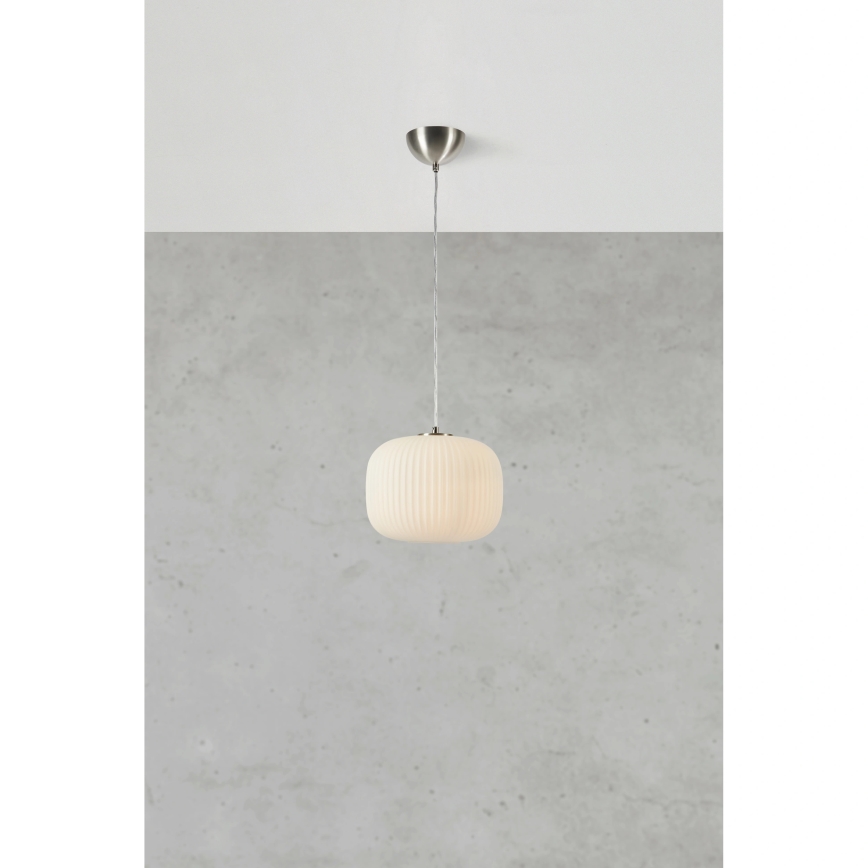 Markslöjd 109008 - SOBER hanglamp aan kabel 1xE27/40W/230V Ø 25 cm mat chroom