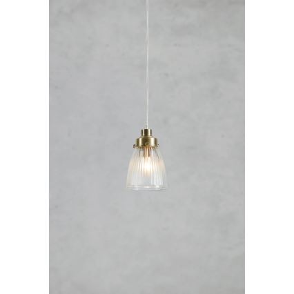 Markslöjd 109010 - Hanglamp aan kabel BELLIS 1xE14/40W/230V, messing