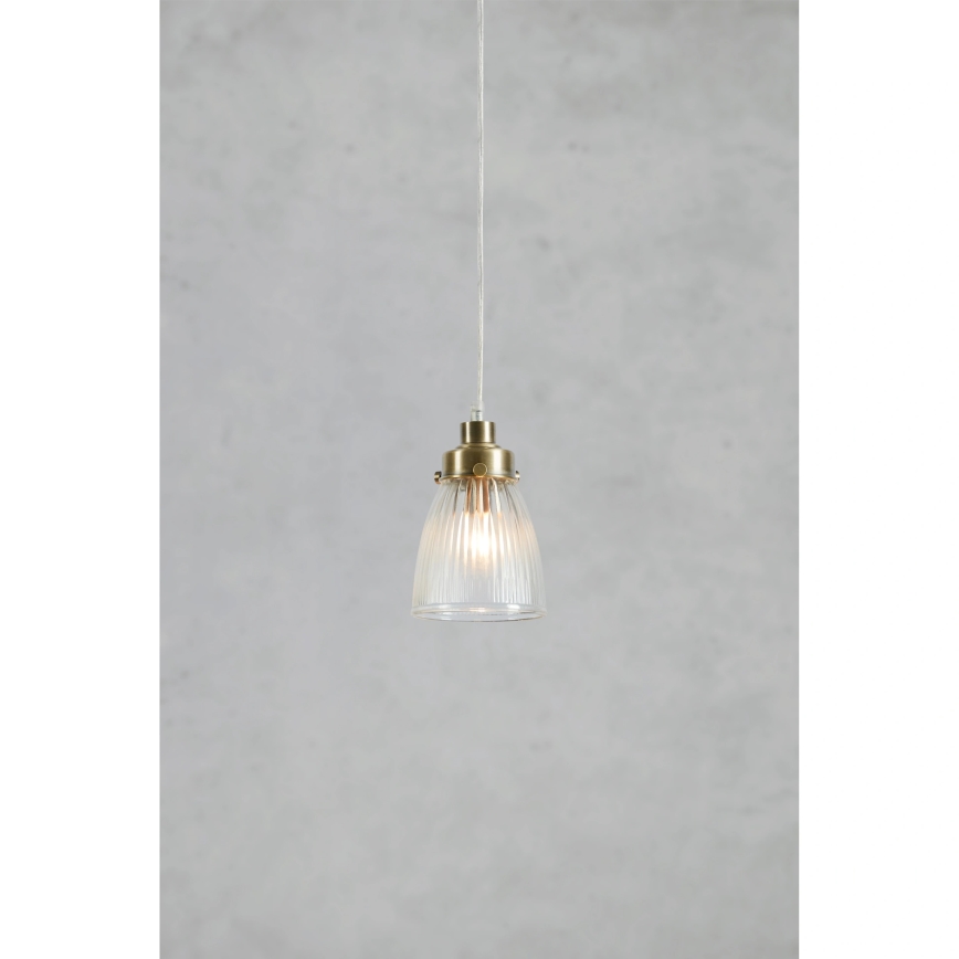 Markslöjd 109010 - Hanglamp aan kabel BELLIS 1xE14/40W/230V, messing