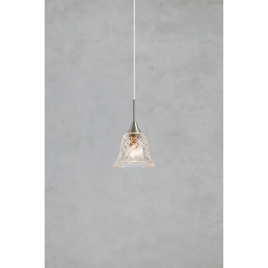 Markslöjd 109012 - Hanglamp aan kabel LUNA 1xE14/40W/230V mat chroom