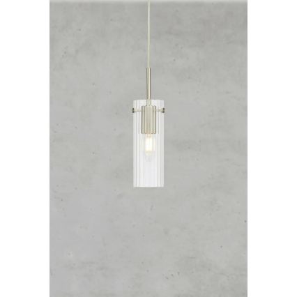 Markslöjd 109013 - Pendellamp met kabel TIBIA 1xE14/40W/230V helder/messing