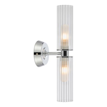 Markslöjd 109027 - Wandlamp voor badkamer RIMINI 2xG9/20W/230V IP44 glanzend chroom