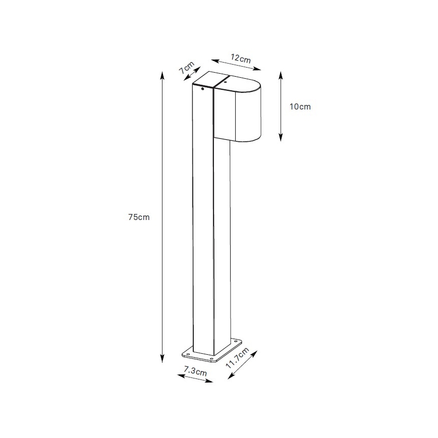 Markslöjd 109113 - Dimbare LED-buitenlamp ALOR LED/4,9W/230V IP65 zwart