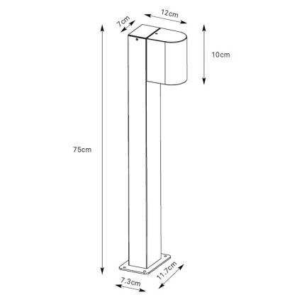 Markslöjd 109115 - ALOR dimbare LED-buitenlamp LED/4,9W/230V IP65 zilver