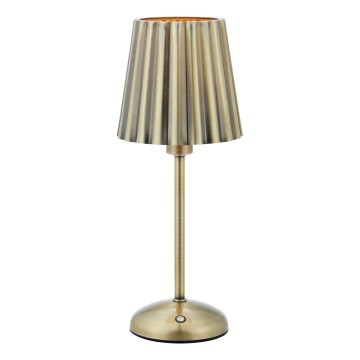 Markslöjd 109127 - LED dimbare oplaadbare aanraaktafellamp CELIA 1xE14/2W/2000 mAh messing
