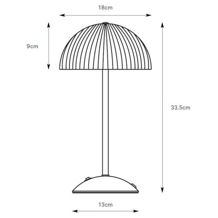 Markslöjd 109143 - Tafellamp ZIN 2xG9/20W/230V groen