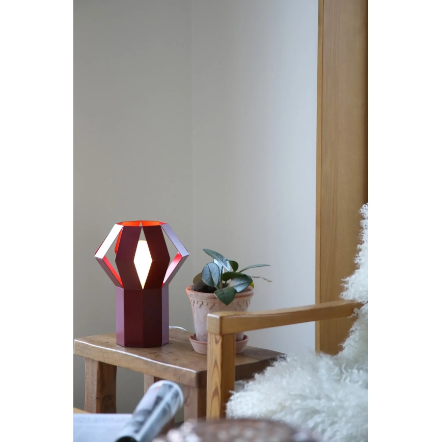 Markslöjd 109150 - Tafellamp OCTA 1xE27/60W/230V bordeaux