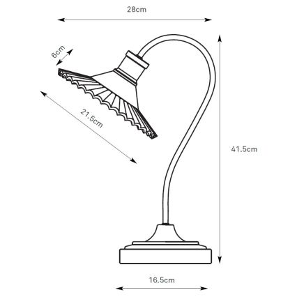 Markslöjd 109151 - Tafellamp NOVIA 1xE27/60W/230V zwart/rookgrijs