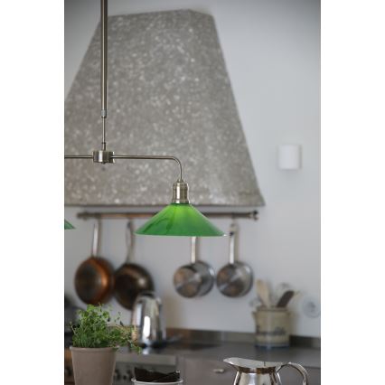 Markslöjd 109161 - Hanglamp met stang VELA 2xE27/60W/230V groen/messing