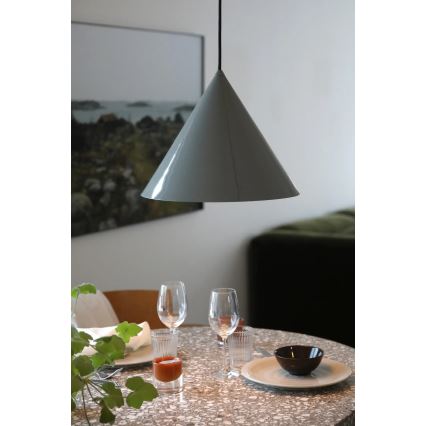 Markslöjd 109162 - Hanglamp aan kabel TIP 1xE27/60W/230V Ø 37,5 cm, grijs