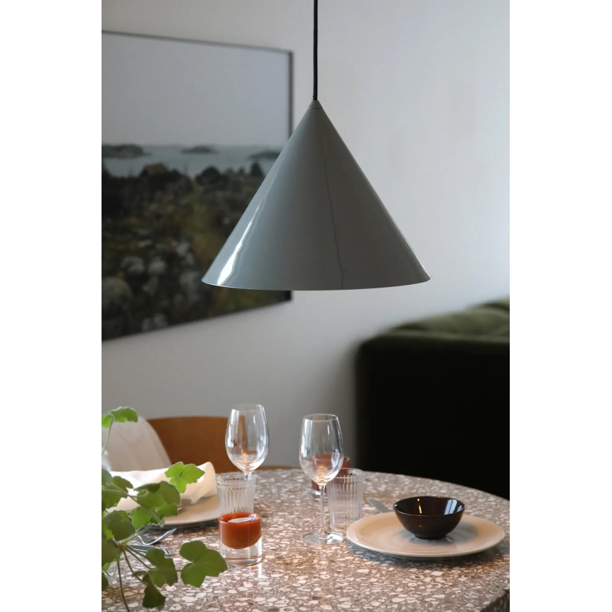Markslöjd 109162 - Hanglamp aan kabel TIP 1xE27/60W/230V Ø 37,5 cm, grijs