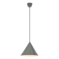 Markslöjd 109162 - Hanglamp met kabel TIP 1xE27/60W/230V grijs